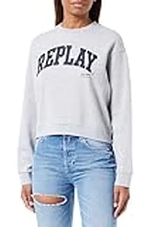Replay Sweatshirt voor dames van katoenmix, , XL