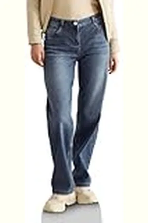 CECIL Straight Leg Jeans, , 36W / 32L