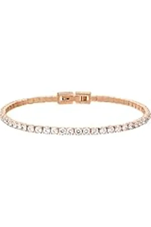 Bering Arctic Symphony Collection 646-37-190 Damesarmbanden in glanzend roségoud met roestvrij staal, Eén maat, Roestvrij staal, Cubic zirkonia.