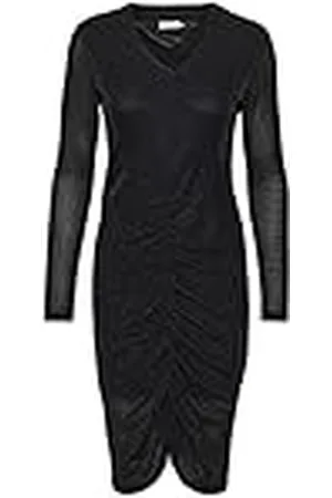 Kaffe Dames evening Jurk Gathered Jurk Glittery Knee Lengte, , XXL