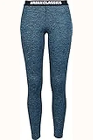 Urban classics TB1658 Sportbroek voor dames, Active Melange Logo Leggings