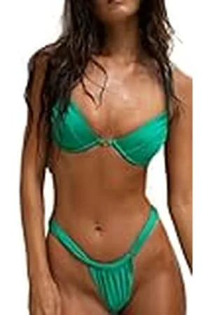 FAE House - Sheridan Bikini Top - Caribbean - Luxe Dames Zwemmode - Smaragdgroen - 100% Duurzame stof - Koude handwas - Maat L
