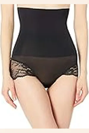 Maidenform Vrouwen hoge taille kanten slipje temmen je buik, , XXL