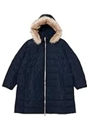 Tommy Hilfiger Dames CRV TYRA HERITAGE JAS MET FUR WW0WW44276 Puffer Coat, Desert Sky, 50, , 50