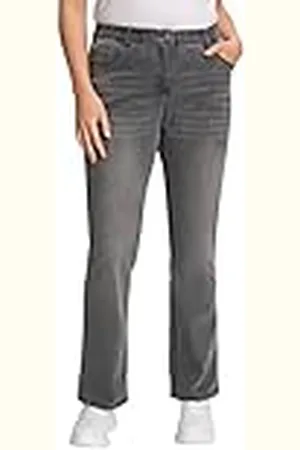 Ulla Popken Bootcut Jeans voor dames, , 53W / 32L