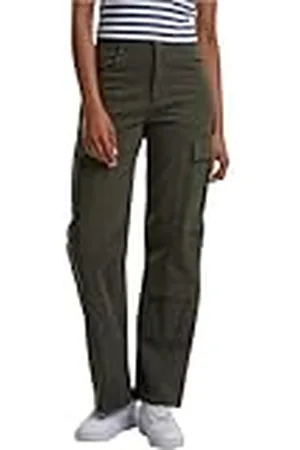 Urban classics Cargobroek voor dames, losse utility stretch twill broek, casual cargobroek voor vrouwen, baggy broek, , 28