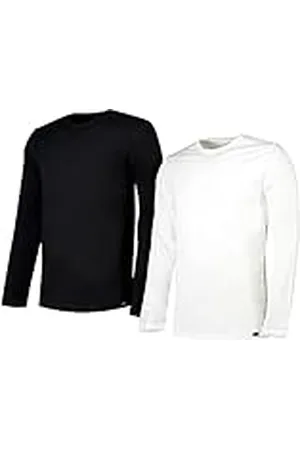 Lee Mens Twin Pack Crew T-Shirt, Black White, S