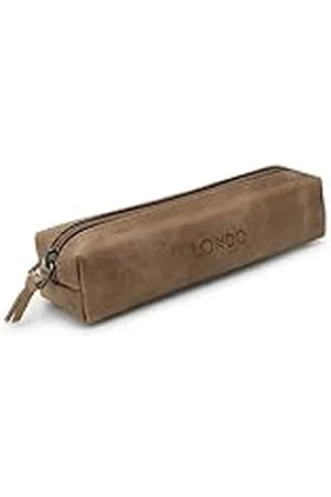 Otto Angelino Londo Lederen Etui met Rits - Potlood Tas (Mink)