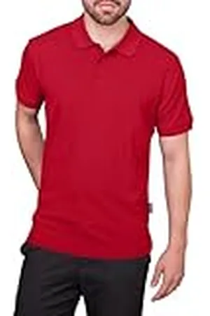 HRM Heren Zware Polo, Bordeaux, Maat L I Premium Heren Poloshirt Gemaakt van 100% Katoen I Basic Polo Shirt Wasbaar tot 60°C I Hoogwaardige & Duurzame Herenkleding I Werkkleding