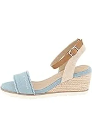 TOM TAILOR 5390040017 Damessandalen met sleehak, 41 EU, , 41 EU