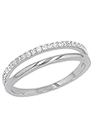 QS by s.Oliver Ring 925 Sterling Zilveren Dames Ringen, met Zirkonia synth., , Wordt geleverd in Sieraden geschenkverpakking, 2022725