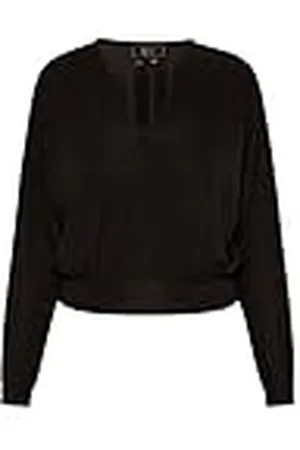 Faina Dames Cropped shirt met lange mouwen 19526756, , XS, , XS