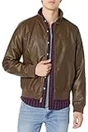 Tommy Hilfiger Mannen glad lam kunstleer ongevuld bomberjack, , MD, , M