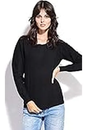 Bonateks Pullover met V-hals In Rib, Bordeaux, Maat: S - 40% kasjmier, 45% viscose, 15% elastaan, , S