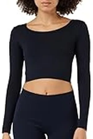 Sloggi Dames Ever Infused Aloe Crop LS Top, Black, L, , L