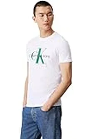 Calvin Klein Jeans Heren T-shirt met korte mouwen en ronde hals, , XXL