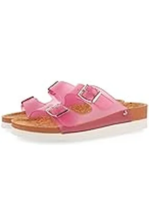 Gioseppo Slippers, transparant, type bio, met gespen voor dames, , 41 EU