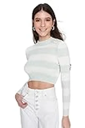 Trendyol Katoenmix Trui - Meerdere kleuren - Getailleerde M Multi-Color, Meerkleurig, M