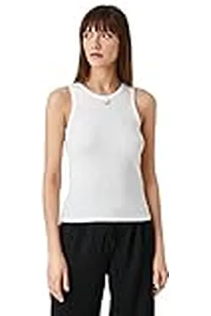 Koton Dames Jewel Detail Ronde Hals Mouwloze Tanktop Tanktop, , M