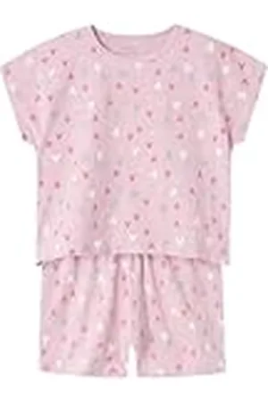 NAME IT Meisjes Nkfnightset Cap Pink Hearts Noos pyjama, , 86/92 cm