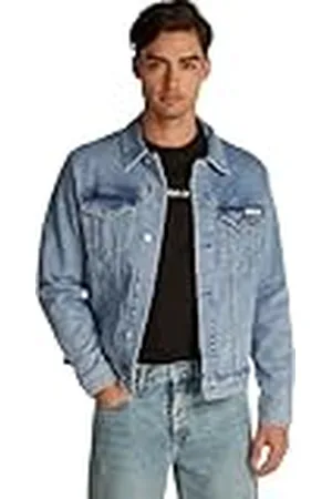 Calvin Klein Jeans Heren SLIM DENIM JACKET J30J326552 Trucker Jacket, Denim (Denim Light), L, , L