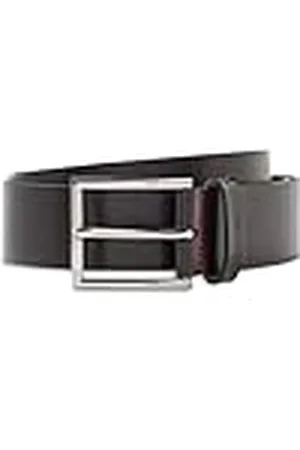 HUGO BOSS Heren Giaspo Sz40 riem van leer met logo in reliëf op de lus, Dark Brown202, 85
