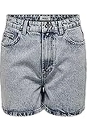 ONLY Dames ONLBAY Life HW MOM DNM NAS589 Shorts, Light Blue Denim, S, , S