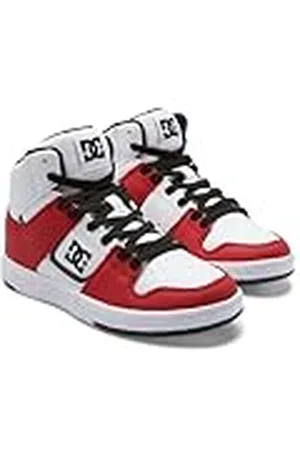 Dcshoes Cure Hi Top Elastic Sneakers voor jongens, wit-rood., 36 EU