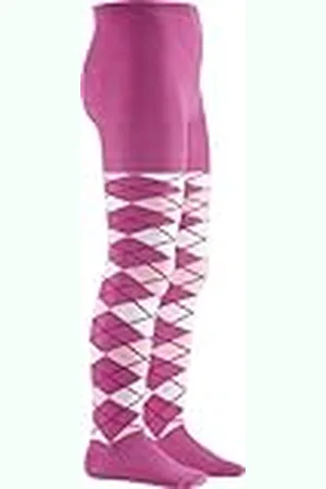 Playshoes Kinderpanty voor jongens en meisjes, elastische katoenen panty met comfortabele band, getest op schadelijke stoffen, met ruitpatroon, , 50/56 cm