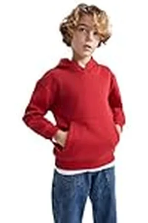 DeFacto Sweatshirt met capuchon voor jongens, , 8-9 Jaar