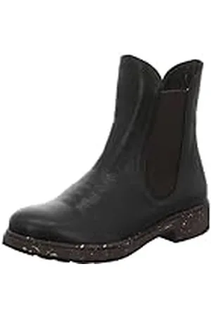 Think! Cogita chroomvrij gelooide duurzame Chelsea boots voor dames, 0000 zwart, 41 EU