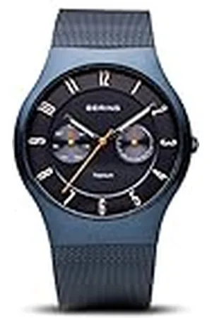 Bering Herenhorloge quartz uurwerk - Titanium collectie met titanium en saffierglas 11939-393