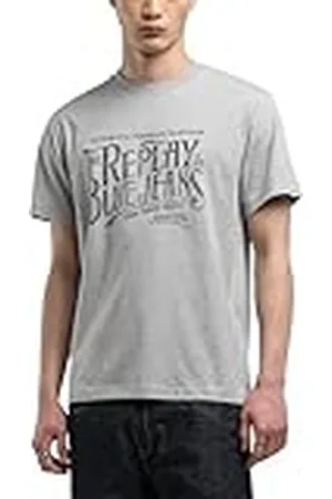 Replay Heren Regular Fit T-shirt van katoen, , 3XL