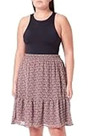 Kaffe Damesrok bedrukte Above Knee Lengte Elastische Taille Pockets, , 36
