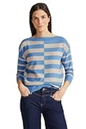 Street one Dames Ltd Qr Striped U-Boat Sweater, , 36