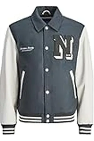 JACK & JONES JACK&JONES Jorcarter Varsity Wool Blend Bomber NOOS Collegejack, Forest River, XS, , XS