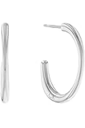 Calvin Klein Dames PLAYFUL ORGANIC SHAPES Collectie Hoop Oorbellen Roestvrij staal - 35000346, Eén maat, Roestvrij staal, Geen edelsteen