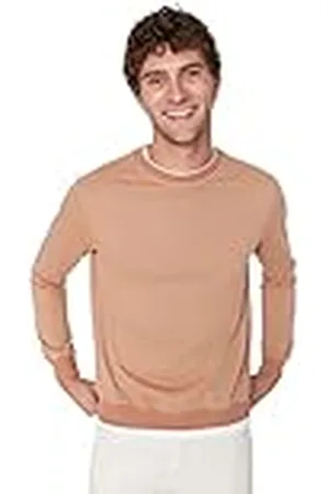 Trendyol Heren Erkek Basic Regular Fit Sweatshirt, XXL