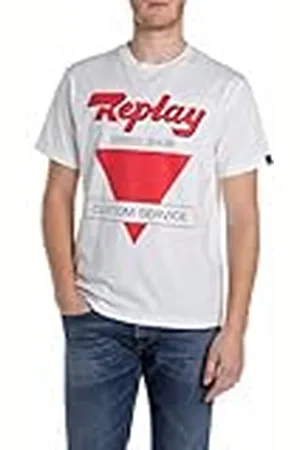 Replay Heren Regular Fit T-shirt van katoen, , XS