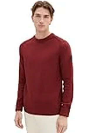 TOM TAILOR Basic gebreide katoenen trui voor heren, , XL