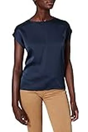 VILA Viellette S/S Satin Top-Noos Shirt met korte mouwen voor dames, , 38 NL