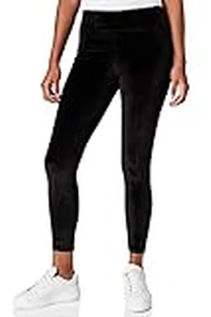 Urban classics Dameslegging met hoge taille, fluwelen stof met hoge elastische tailleband, vrijetijdsbroek, yoga, streetwear, maat XS tot 5XL, , 3XL