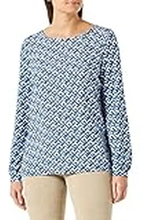 Gerry Weber Edition Dames 870007-44106 T-shirt, blauw print, 44, , 44