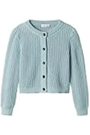 NAME IT Meisjes Nkfnajamaj Ls Kort Gebreid Kaart Vest Trui, , 134/140 cm