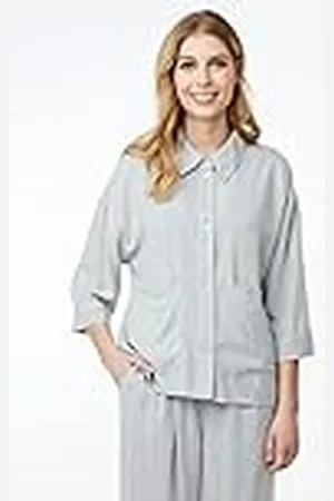 ccdk copenhagen CCDK Sonja Pajamas Shirt Pajama Set, Grey Melange, medium
