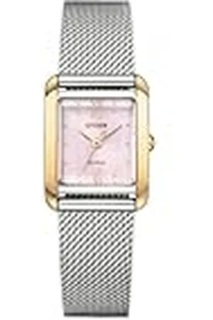 Citizen Analoog Eco-Drive horloge voor dames, met roestvrijstalen armband, , Eén maat, armband