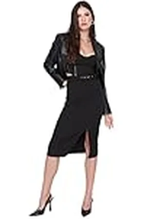 Trendyol Dames Midi Kokerrok Shift Woven Rock Skirt, Zwart, 36, , 36