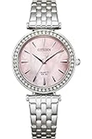 Citizen Analoog kwartshorloge voor dames, bezette lunette met roestvrijstalen armband, , armband
