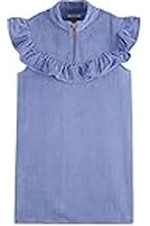 Scotch&Soda Mouwloze corduroy Rufflyoke jurk voor meisjes
