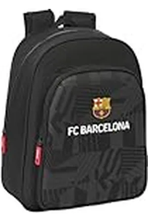 Safta FC Barcelona Black Schoolrugzak voor kinderen, ideaal voor kinderen van verschillende leeftijden, comfortabel en veelzijdig, kwaliteit en duurzaamheid, 27 x 10 x 33 cm, , , Standaard